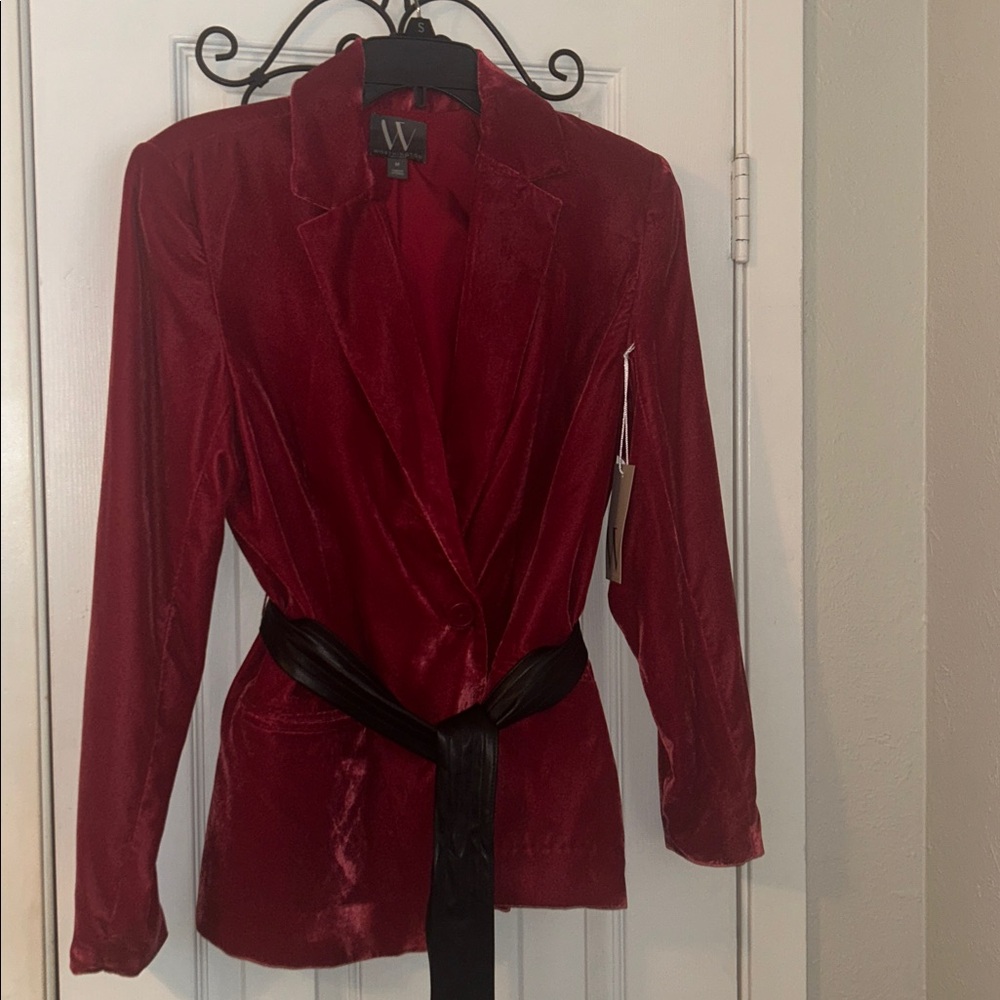Velour blazer